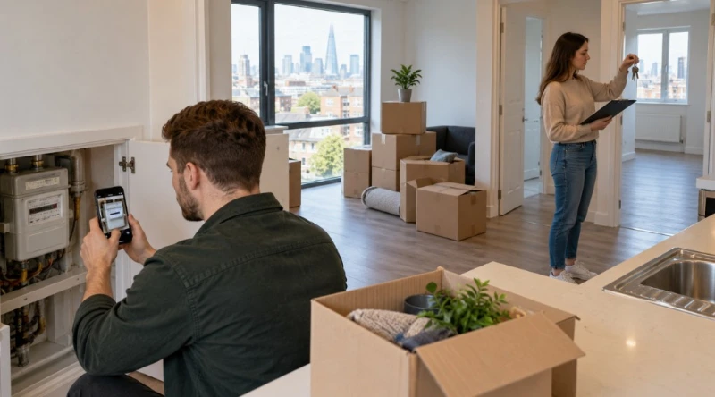 Preparing to leave a rented London property